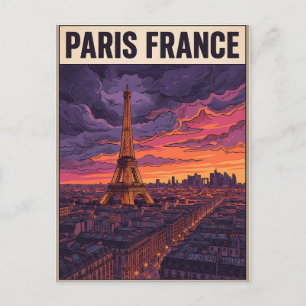 Parijs Frankrijk Reizen Briefkaart