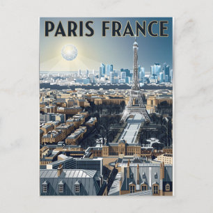 Parijs Frankrijk Reizen Briefkaart