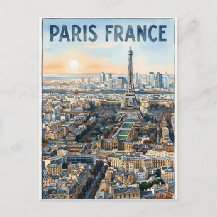 Parijs Frankrijk Reizen Briefkaart