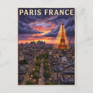 Parijs Frankrijk Reizen Briefkaart
