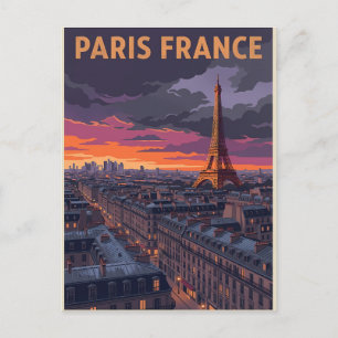 Parijs Frankrijk Reizen Briefkaart