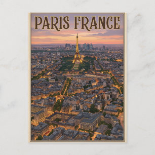 Parijs Frankrijk Reizen Briefkaart
