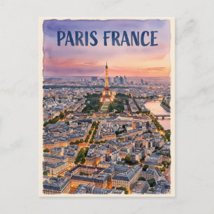 Parijs Frankrijk Reizen Briefkaart