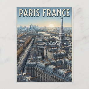 Parijs Frankrijk Reizen Briefkaart
