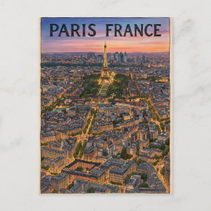 Parijs Frankrijk Reizen Briefkaart
