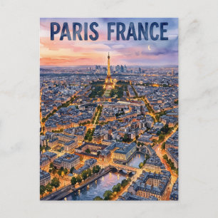 Parijs Frankrijk Reizen Briefkaart