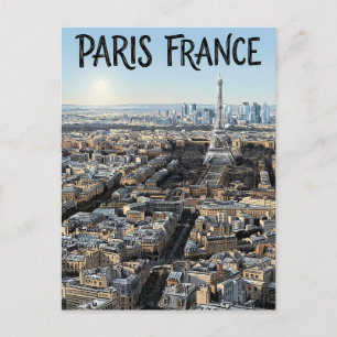 Parijs Frankrijk Reizen Briefkaart