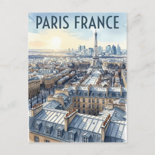 Parijs Frankrijk Reizen Briefkaart