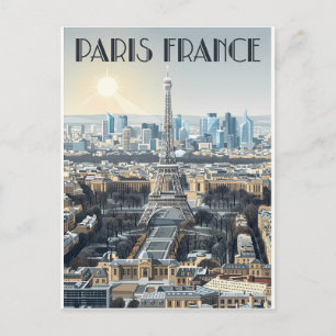Parijs Frankrijk Reizen Briefkaart