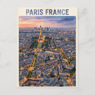 Parijs Frankrijk Reizen Briefkaart