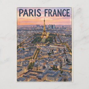 Parijs Frankrijk Reizen Briefkaart