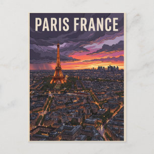 Parijs Frankrijk Reizen Briefkaart