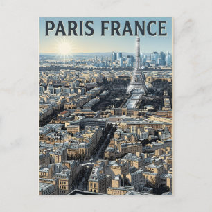 Parijs Frankrijk Reizen Briefkaart