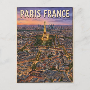 Parijs Frankrijk Reizen Briefkaart