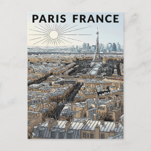 Parijs Frankrijk Reizen Briefkaart