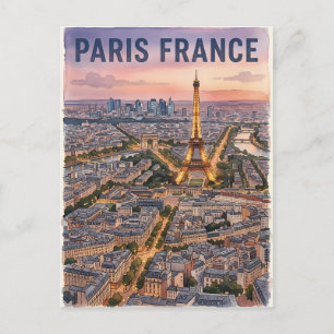 Parijs Frankrijk Reizen Briefkaart