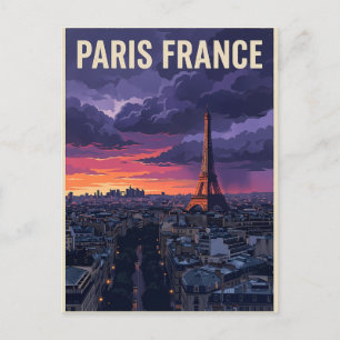 Parijs Frankrijk Reizen Briefkaart