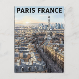 Parijs Frankrijk Reizen Briefkaart