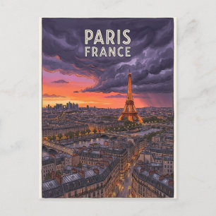 Parijs Frankrijk Reizen Briefkaart