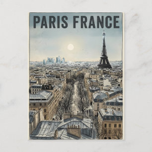 Parijs Frankrijk Reizen Briefkaart