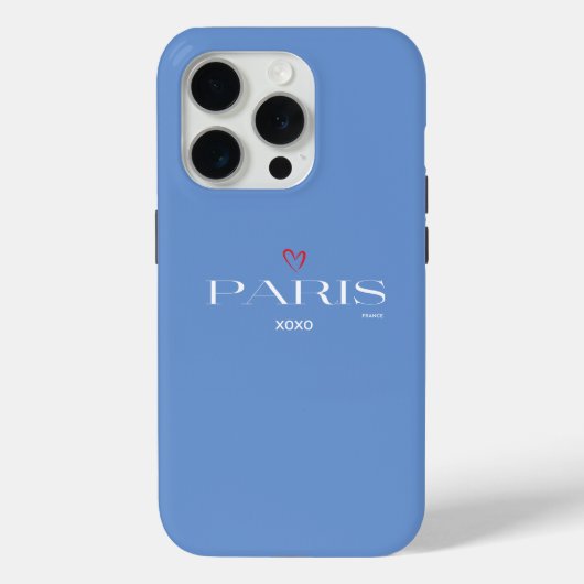 Parijs Frankrijk Rode Hart Xoxo Chic Case-Mate iPhone Case (Achterkant)