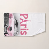 Parijs Frankrijk Roze Auto Badkamer Handdoek Sets (Handdoek)