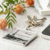 Parijs, Frankrijk Sleutelhanger (Zijkant)