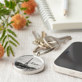 Parijs, Frankrijk Sleutelhanger (Zijkant)