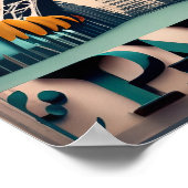 Parijs, Frankrijk, Steden van de Wereld, stijl Poster (Hoek)