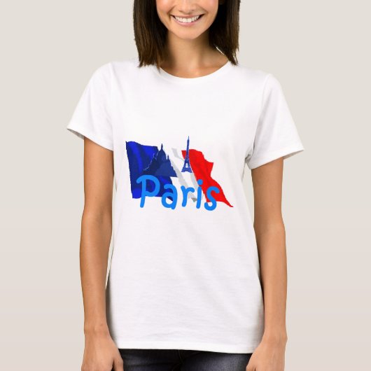 Parijs Frankrijk T-shirt (Voorkant)