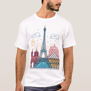 PARIJS, FRANKRIJK T-SHIRT