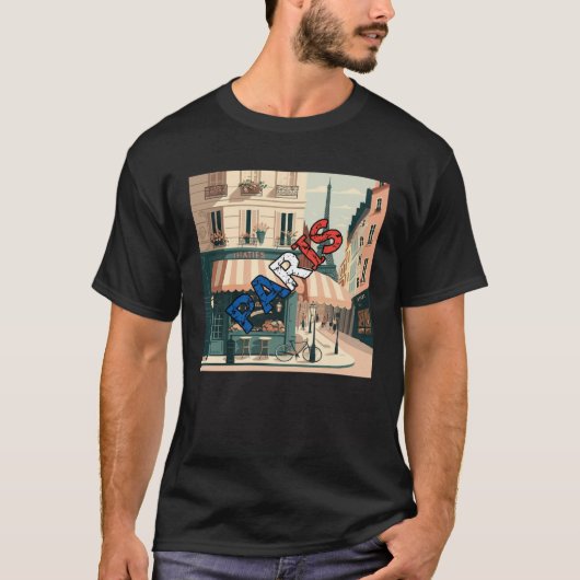 Parijs Frankrijk T-shirt (Voorkant)