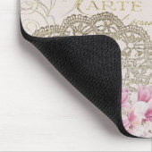 Parijs Frankrijk Travel Design met Eiffel Roze Roz Muismat (Hoek)