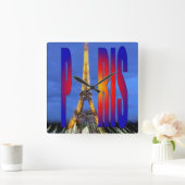 Parijs Frankrijk Vierkante Klok (Huis)