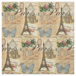 Parijs Frankrijk Vintage Reizen Kleurrijk Kunstwer Stof