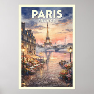 Parijs Frankrijk Vintage Reizen Poster
