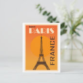 Parijs, Frankrijk Vintage Travel Poster Briefkaart (Staand voorkant)