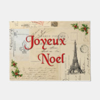 Parijs Frans Briefkaart Kerstdoormat