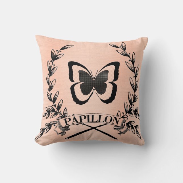  Parijs, Frans Papillon Pillow Kussen (Voorkant)