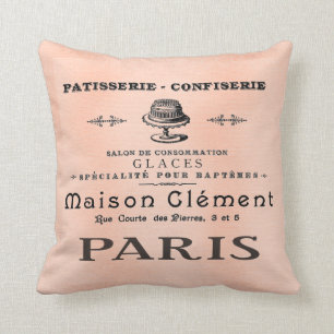  Parijs Frans Patisserie Antiek Art Pillow Kussen