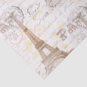 Parijs Frans schrijfpapier met roze tefstof Tissuepapier (Detail)