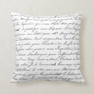 Parijs Frans Script Chic Handwrite Pillow Kussen