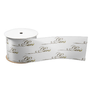  Parijs Frans Script Ribbon Lint