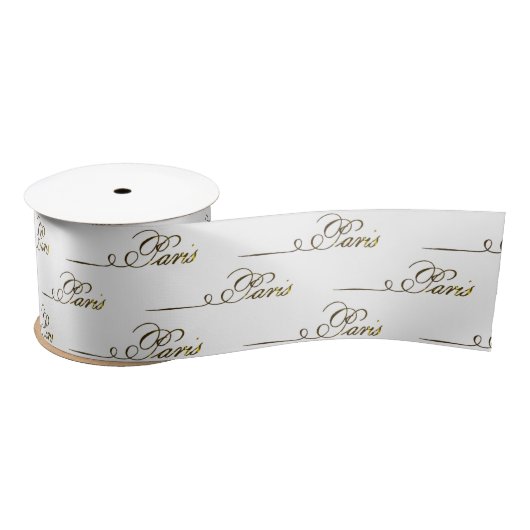  Parijs Frans Script Ribbon Lint (Spoel)