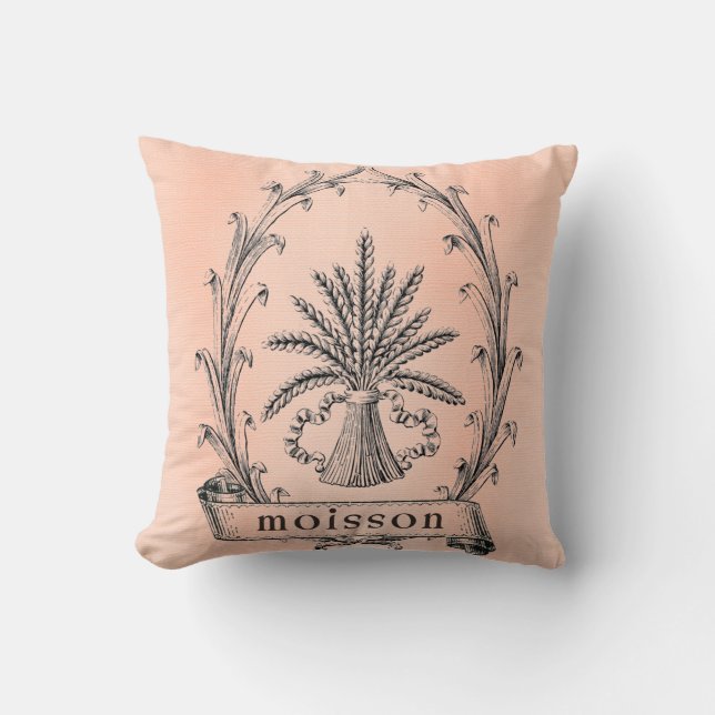  Parijs Franse Harvest Wheat Pillow Kussen (Voorkant)