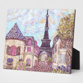 Parijs Geïnspireerd kalm landschap Fotoplaat (Zijkant)