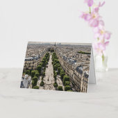 Parijs gevouwen Folie Wenskaart (Orchidee)