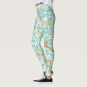  Parijs Gold-ontwerp met vlinder Leggings