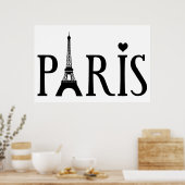 Parijs - Grafische kunst Poster (Keuken)