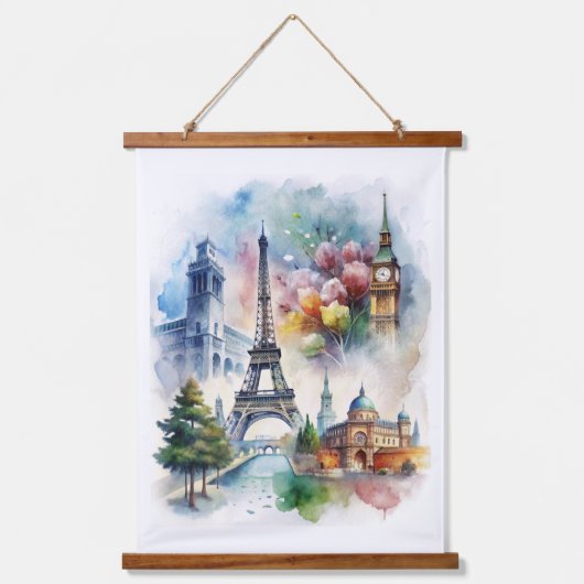 Parijs Hangend Wandkleed (Voorkant)